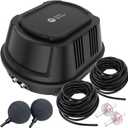 AquaMiracle All-in-One Koi Pond Aerator for Outdoor Ponds, Pond Air Pump with Airline Tubing, Air Stones, Check Valves & Air Filter Pad