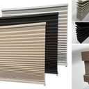 RV Window Shades, Blinds, 32'' W X 24'' H, Privacy Shades for motorhomes- Easy Installation, UV Protection, Light Blocking for Camper Vans, dim Out Black Fabric (Cappuccino, 32 * 24)