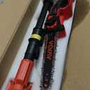 2-IN-1 Cordless 8-Inch Pole Saw & Chainsaw for Mil-waukee M-18 Battery - 1200W Brushless Motor, Total Reach of Max 15.9 FT, Lightweight, 8"&6"Electric Pole Saws for Tree Trimming Pruning (Tool Only)