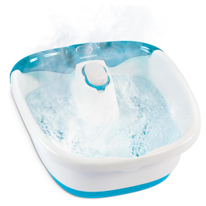 Homedics Bubble Mate Foot Spa, Toe Touch Controlled Foot Bath with Invigorating Bubbles and Splash Proof, Raised Massage Nodes and Removable Pumice Stone