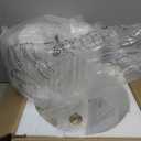 VONLUCE Semi Flush Mount Ceiling Light, 12.2" Ceiling Light Fixture with Pleated Shade, 2-Light Modern Drum Light Fixture for Bedroom Living Room Entryway Hallway, White Shade & Bronze Finish