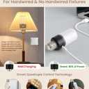 HYPERBLAZE Battery Operated Light Bulbs for Lamps, Wide Bright & 3 Colors & Dimmable Rechargeable Light Bulbs with Remote for Sconces, USB+ E26 Lamp Socket Charging for Non-Hardwired Fixture