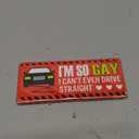 12 Pcs Gay Pride Funny Magnet Bumper Sticker LGBT Rainbow Pride Prank Magnetic Sign for Vehicle Truck Reusable Magnet Sticker for Fridge(Cute)