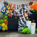 Monster Truck Party Supplies Truck Birthday Banner for Monster Machine Party Decorations Cars Trucks Birthday Banner Race Car Theme Decor