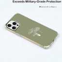 Sage Green Mushroom Case for iPhone 16 Pro Max,Minimalist Aesthetic Plant Pattern,Trendy Soft Bumper TPU Case for iPhone 16 Pro Max