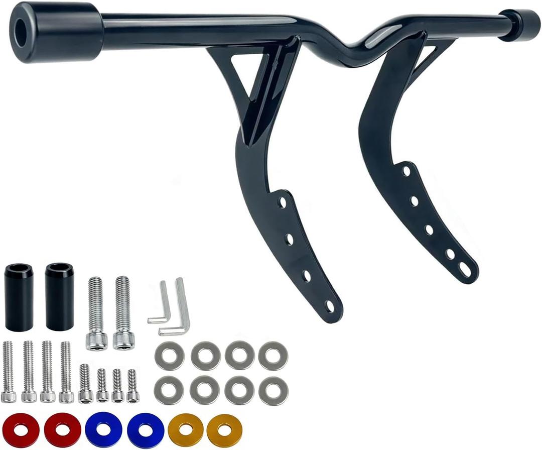 2018-up Softail Footpeg Engine Guard 1.25" Highway Crash Bar for Harley M8 2018-up Street Bob FXBB FXBBS Low Rider FXLR FXLRS FXLRST Standard FXST (Gloss Black)