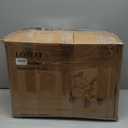 LOSEEF Rollator Walkers for Seniors, 10" Big Rubber Wheels All Terrain Rollator Walker with Adjustable Backrest and Handles, 350 Lbs, Cup Cane Holder, Foldable Lightweight Walker with Seat for Seniors Red