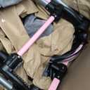 Bayer Twin Doll Pram Neo, Grey, Pink with Butterfly, Jean Look, 81,5x41x81 Cm