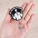 3 x IDK, I Just Take The Pictures Funny Radiology Skeleton Nurse Badge Reel, Cute RT(R) Retractable ID Card Badge Holder, Name Tag Medical Badge Buddy for RN CT MRI RAD Nurse Radiologist X-Ray Tech