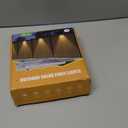 Yilaie Solar Fence Lights Outdoor-IP67 Waterproof 3000K/4500K/6500K,High Brightness LED Fence Lights Solar Powered,Solar Wall Light for Outside Backyard/Railing/Step/Patio/Stair Railings/Pool 4 Pack