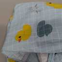 SlowTon Dog Raincoat, Adjustable Dog Rain Jacket Clear Hooded Double Layer, Waterproof Poncho with Reflective Strip Straps and Storage Pocket for Small Medium Large Dogs Puppies(DK XXL) (Duck Pattern)