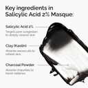 The Ordinary Salicylic Acid 2% Masque, Clarifying Charcoal & Clay Mask for Blemish-Prone Skin, 1.7 Fl Oz