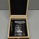 YeohJoy 40th Birthday Gifts for Men,Vintage 1986 Whiskey Glass Set,Wood Box & Whiskey Stones & 1986 Poster Anniversary Card & Coaster,Birthday Gifts Ideas for Him,Husband,Dad