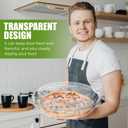 Vesici 30 Pcs 6'' Plastic Disposable Pie Containers Clear Dessert Containers with Lids Round Pie Keeper Clamshell Takeout Food Carrier for Takeout Boxes Food Cake Doughnut Storage