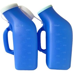 Urinals for Men Portable Urinal 1200ml/34 Ounce for Hospital Camping Car Travel Home 1 Pack (New Blue)