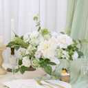 Artificial Flower Combination Box Set Artificial Flower Loose Leaves and Stems DIY Wedding Center Bouquet Bride Wedding Baby Shower White