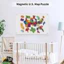 17.7" x 11.8" White Metal Magnetic Board - Magnet Bulletin Board to Display Magnetic Letters Numbers Animal, Poetry, Spice Jars, Notes, Photos, Suitable for Wall, Refrigerator, Cubicle, Cabinet