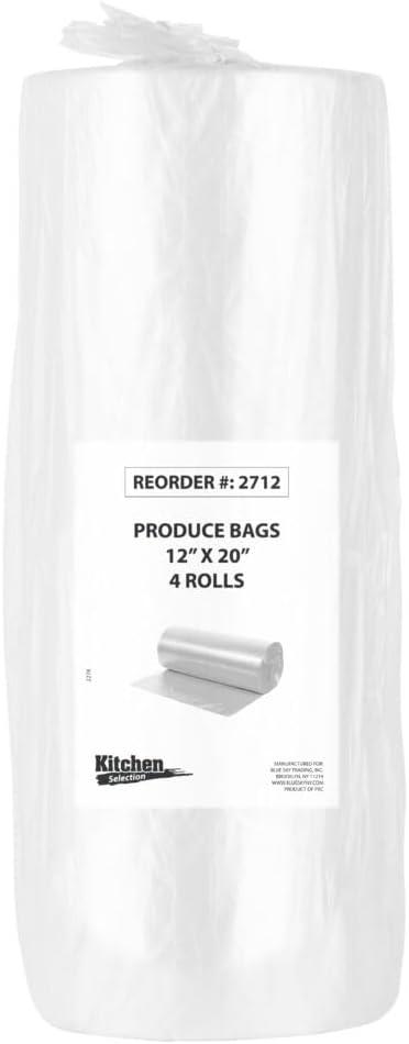 Produce Bags 12x20, Case of 4 (4 packs x 1)