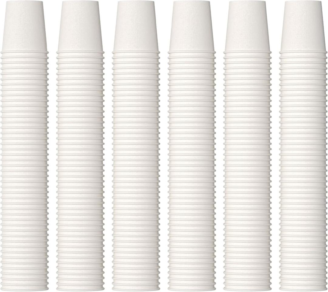 JOLLY PARTY 2 oz Paper Cups, 1440 Pack Small Bathroom Paper Cups, White Mouthwash Cups, Disposable Mini Espresso Cups, Paper Sampling Cup