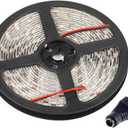 12V LED Strip Light Warm White,16.4ft Waterproof Flexible Rope Light, 300LEDs SMD5050 Tape Ribbon Light for Home,Party, Bedroom,12V Power Supply Not Included (Warm White)