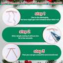 2 x 24 Pack Velvet Christmas Tree Bows - Vintage Ribbon Bows Ornaments for Tree Garland Wreath Indoor Xmas Decorations (5 x 7 Inch, Width of 3/8'', Camel)