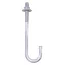 3/4” x 12” J Bolt Anchors (10 Pack) for Concrete with Nuts and Washers, Hot-Dip Galvanized