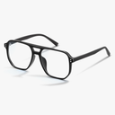livho Vintage Aviator Blue Light Blocking Glasses, Fashion Oversized Frames with UV Protection Coating, Unisex Design