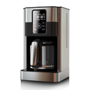 Tepoon 12-Cup Drip Coffee Maker With Lcd Touch Display, Programmable Coffee Pot Machine, Borosilicate Glass Carafe, Anti-Drip System, Stainless Steel & Black Electric Coffee Maker TCM180-1A