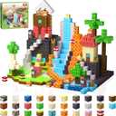 DINOSAUR PILLOW 300 PCS Building Blocks, 3D Construction Build Toys, STEM Sensory Building Cubes (Multicolor300PCS)