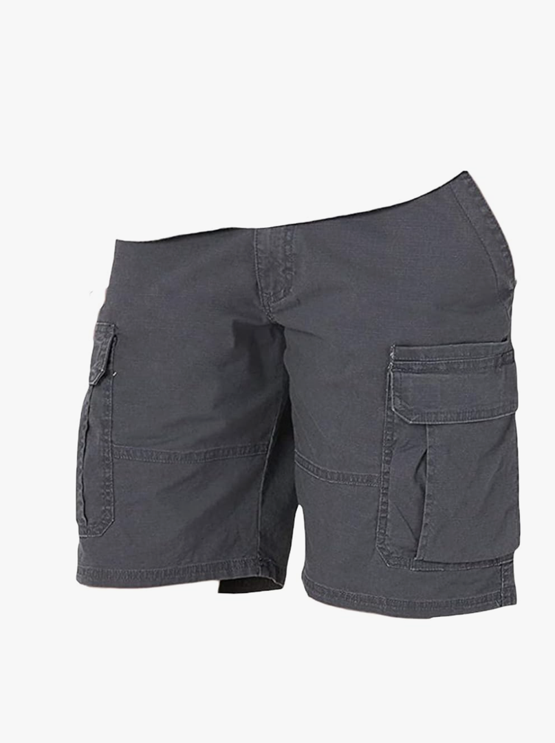 Men's Cotton Casual Cargo Shorts Outdoor Comfy Lightweight Twill Short Multi Pocket Sport Workout Straight Leg Shorts Large Grey