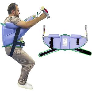 Sit to Stand Padded Patient Lift Sling,500lbs Safety Loading Weight, Stand Assist Patient Hoist Transferring and Raising (Medium size)