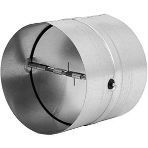 Diameter 150 mm Pipe Connector for Ventilation Pipe, Exhaust Duct, Exhaust Duct, with Check Valve, Made of galvanised Steel (6'')