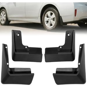 Yldqcfu Mud Flaps for Toyota Prius 2010-2015,4-Piece Set No-Drill Splash Guards, Heavy Duty All-Weather Mudguards (Front & Rear)