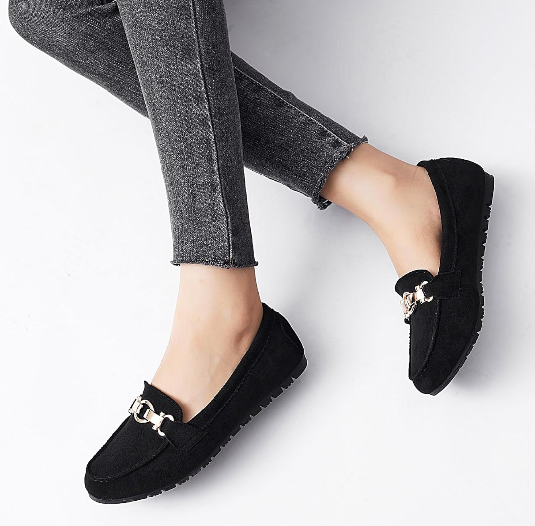 Loafers for Women Business Casual Shoes Comfortable & Lightweight Penny Loafers Slip On Work Flats, 8,5