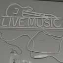 Horseneon Guitar Neon Signs for Wall Decor,Live Music Neon Lights for Bedroom,Guitar Led Light up Sign with USB Powered for Music Party, Bar, Club (pink&blue)