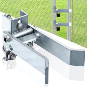 MorningRo 2-1/2 Inch Chain Link Single Gate Latch for 1-5/8" or 2" Gate Frame Chain Link Fence Gate Latch, Heavy Duty Fence Gate Latches, Strong Arm Single GATE Latch for Metal Gate