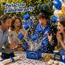 2 x 2026 Graduation Explosion Pop-Up Surprise Gift Box, DIY Bounce Money Box, Creative Memorable Graduation Surprise Present, Unique Grad Party Favor Gift Ideas (10Pcs, Blue)
