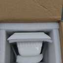 Ceramic Butter Dish with Lid, White Butter Holder Container with Porcelain Cover Knob Handle, Butter Dishes for Countertop Refrigerator, Perfect for East West Coast Butter Storage, Striped (Stripe-8.25")