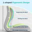 Seat Cushion for Office Chair, Ergonomic Cushion with Lumbar Support Pillow, Large