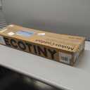 Tripod Easel TV Stand for 43 to 65 Inch LCD LED OLED Screen, Height Adjustable and Swievel TV Stand, Portable Corner TV Floor Stand with Wooden Tray, VESA 400x400mm, Minimalist Black Walnut