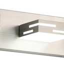 3-Light Modern Bathroom Vanity Light Fixtures, 24-Inch 350 Rotatable LED Vanity Lights Over Mirror, Dimmable 5500K Natural White Brushed Nickel Wall Sconce with Frosted Acrylic Shade
