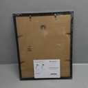 upsimples 12 x 15 Frame, Display Pictures 9x12 with Mat or 12x15 Without, Wall Hanging Photo Frame, Black, 1 Pack