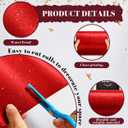 16" 30 ft Red Glitter Bulletin Board Paper Roll, Bulletin Board Paper for Classroom Background, Durable Bulletin Board Roll for School Office Decor, DIY Crafts, Posters, Wall Display Supplies
