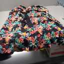 wantdo Women's Plus Size One Piece Swimsuit Tummy Control Modest Bathing Suit Flower Print Swimdress with Skirt (26-28 Plus, Azalea Floral)