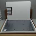 Keonjinn 16 x 20 Inch Brushed Nickel Bathroom Mirrors for Over Sink, Rounded Rectangle Silver Bathroom Vanity Mirror, Metal Framed Farmhouse Mirror for Wall, HD Tempered Glass(Horizontal/Vertical)