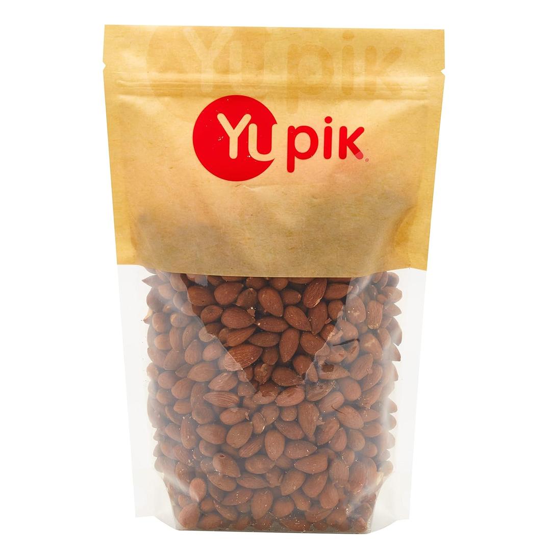 Yupik Roasted Unsalted Almonds, 2.2 lb (35.2 oz), Gluten-free, Kosher, Vegan, Whole Nuts, No Added Salt, Lightly Roasted, Crunchy, Source of Fiber, Healthy Snacks (2.2 Pound (Pack of 1))