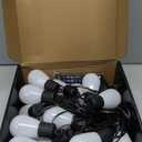 50FT Smart Outdoor/Indoor String Lights for Valentine's Day & Holiday Decorations, 20 Dimmable RGBICW Bulbs, App-Controlled Waterproof with 210 Lighting Modes & Music Sync for Backyard