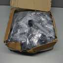 Moxweyeni 192 Pcs Iron Baluster Shoes Stair Flat Shoe with Screw for 1/2 Inch Square Scroll Basket Twist Knuckle Staircase Balusters Metal Spindle Railing, Satin Black