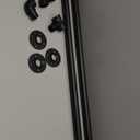 Clothes Hanger Pole Wall Mount, 72" Heavy Duty Detachable Black Iron Garment Bar Hanging Rod Holder, Clothes Rail Shelf Wardrobe Organizer for Laundry Room & Closet Storage, 3 Base