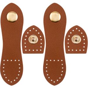 Joez Wonderful Leather Snap Buckles Closure, Sew On Leather Snap Button Purse Closure Fasteners for Purse Wallet Bags